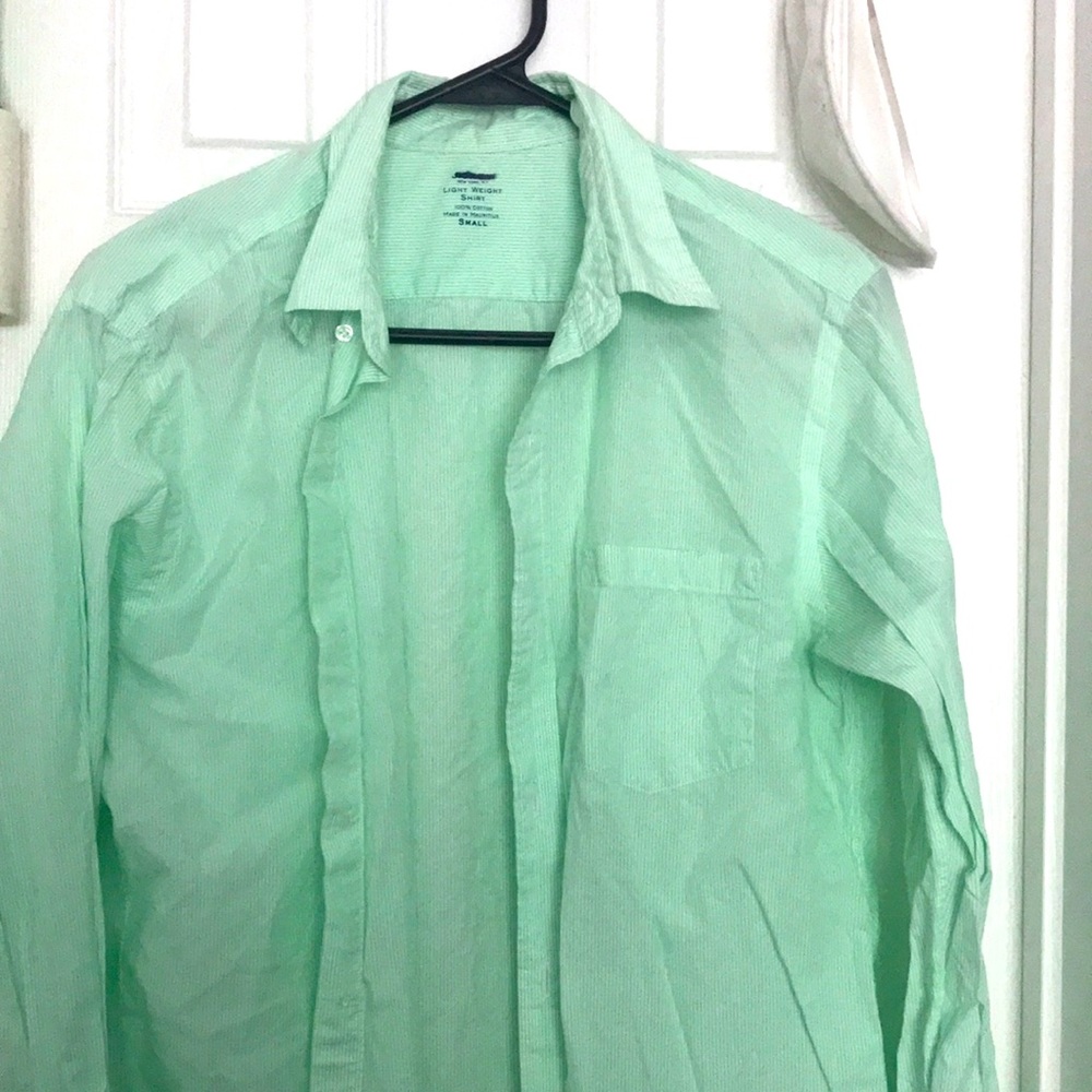 J Crew pin stripe shirt